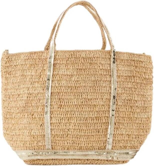 Vanessa Bruno Totes & shoppers Moon Mm Hobo Bag Greige Leather in beige