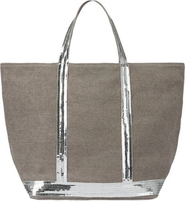 Vanessa Bruno Medium zand en glittercabineszak Grijs Dames