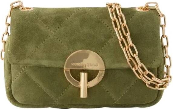 Vanessa Bruno Nubuck Leren Schoudertas Groen Dames