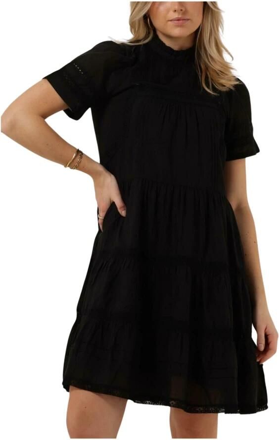 Vanessa Bruno Adele Zwarte Mini Jurk Black Dames - Foto 4