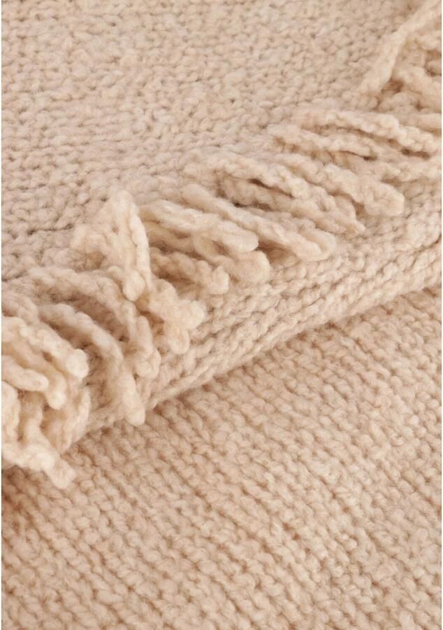 Vanessa Bruno Beige Gebreide Trui met Franjes Beige Dames