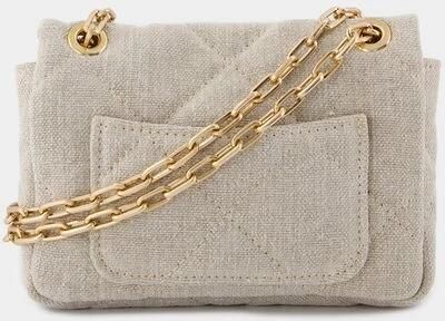 Vanessa Bruno Hobo bags Nano Moon Bag Linen Beige in beige - Foto 4