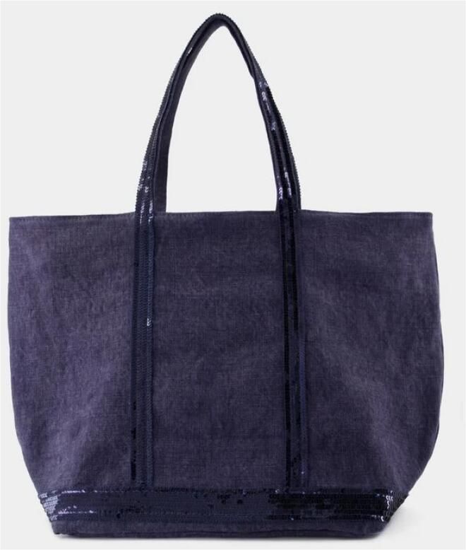 Vanessa Bruno Totes & shoppers Cabas L Shopper Bag Linen Blue in blauw - Foto 3