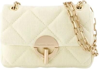 Vanessa Bruno Hobo bags Nano Moon Bag Linen Yellow in geel