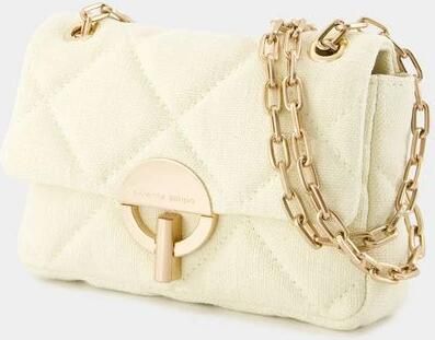 Vanessa Bruno Hobo bags Nano Moon Bag Linen Yellow in geel - Foto 3