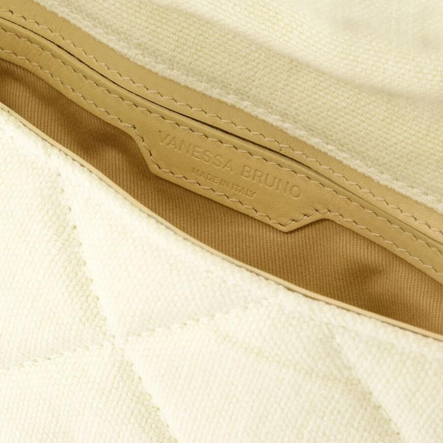 Vanessa Bruno Hobo bags Nano Moon Bag Linen Yellow in geel - Foto 2