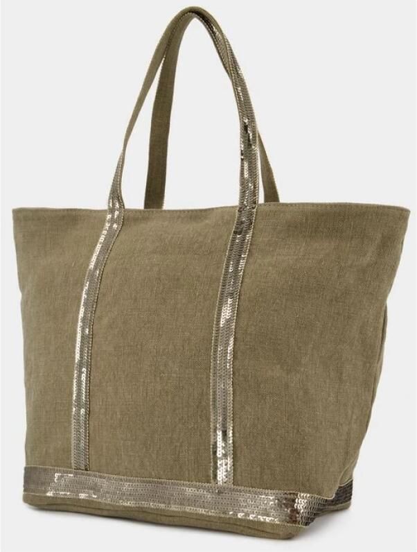 Vanessa Bruno Shoppers & Totes Cabas L Shopper Bag Kaki in groen - Foto 3