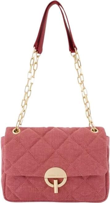 Vanessa Bruno Hobo bags Grand Moon Bag Linen Pink in roze - Foto 2