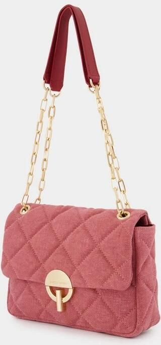 Vanessa Bruno Hobo bags Grand Moon Bag Linen Pink in roze - Foto 3