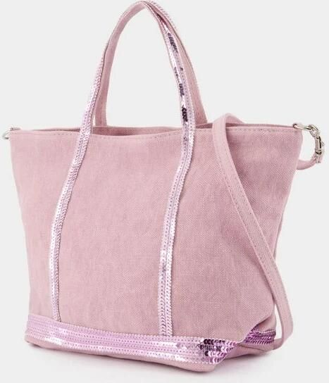 Vanessa Bruno Shoppers & Totes Cabas S Shopper Bag Linen Pink in roze - Foto 3