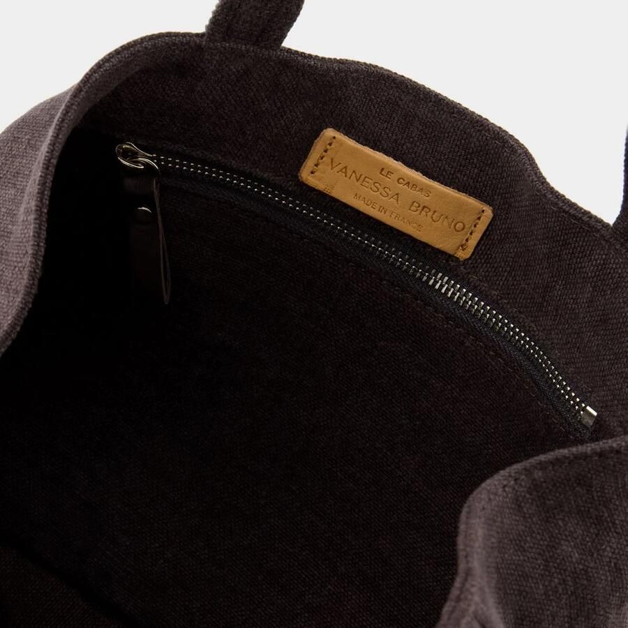 Vanessa Bruno Totes L Shopper Bag Linen Black in zwart - Foto 2