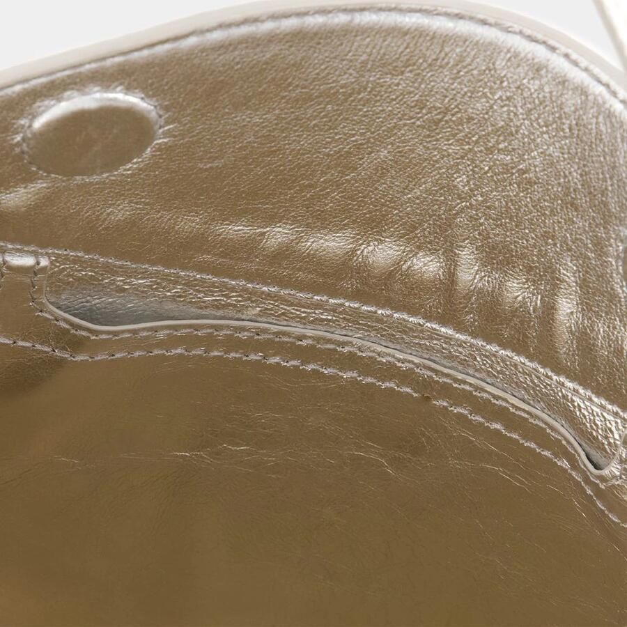 Vanessa Bruno Zilveren Leren Crossbody Tas Magnetische Sluiting Gray Dames - Foto 2