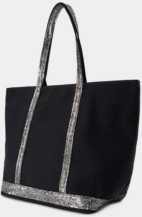 Vanessa Bruno Totes & shoppers Cabas L Shopper Bag Cotton Black in zwart - Foto 4