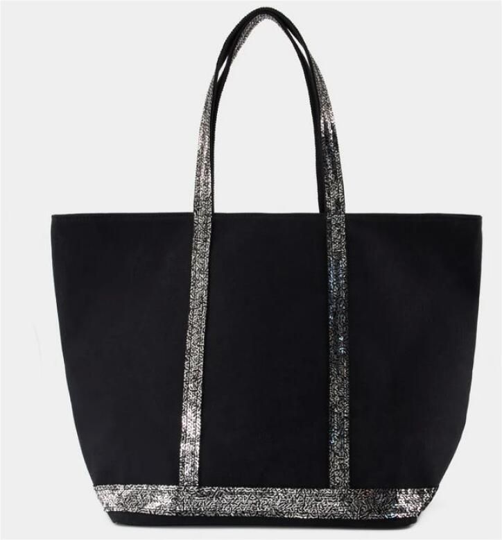 Vanessa Bruno Totes & shoppers Cabas L Shopper Bag Cotton Black in zwart - Foto 3