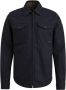VANGUARD Heren Overhemden Long Sleeve Shirt Check Fine Woolblend Donkerblauw - Thumbnail 2