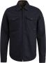 VANGUARD Heren Overhemden Long Sleeve Shirt Check Fine Woolblend Donkerblauw - Thumbnail 2