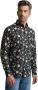 Vanguard Long sleeve shirt print on poplin black onyx Grijs Heren - Thumbnail 2