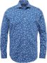 Vanguard Blauwe Casual Overhemd Long Sleeve Shirt Branches Print On Fine Jersey - Thumbnail 2