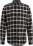 VANGUARD Heren Overhemden Long Sleeve Shirt Check Viscose Cotton Blend Grijs - Thumbnail 2