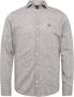 VANGUARD Heren Overhemden Long Sleeve Shirt Linen Cotton Blend 2 Tone Bruin - Thumbnail 2