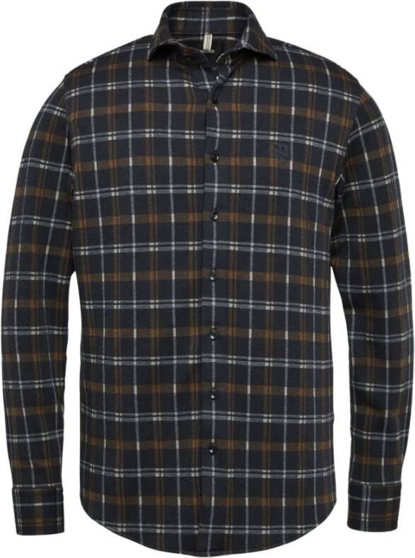 Vanguard Overhemd Ruit Navy Blauw Heren