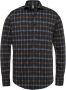Vanguard casual overhemd overshirt donkerblauw knopen geruit - Thumbnail 2
