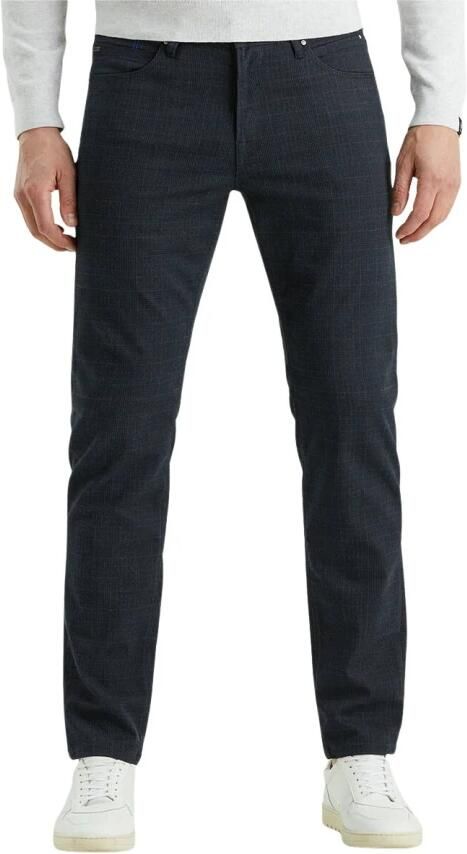 Vanguard Chino V7 Rider Check Broek Blue Heren