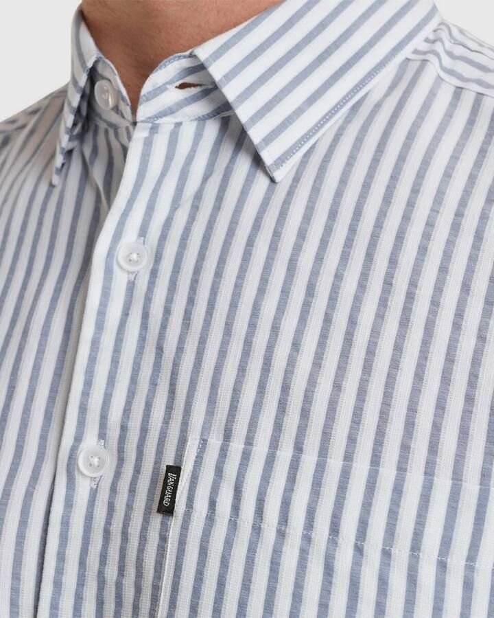 Vanguard Overhemd Lange Mouw Overhemd Streep Lichtblauw - Foto 5
