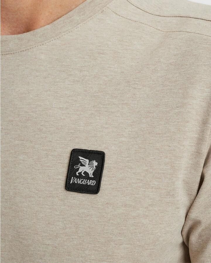 Vanguard Katoenen jersey T-shirt met korte mouwen Beige Heren