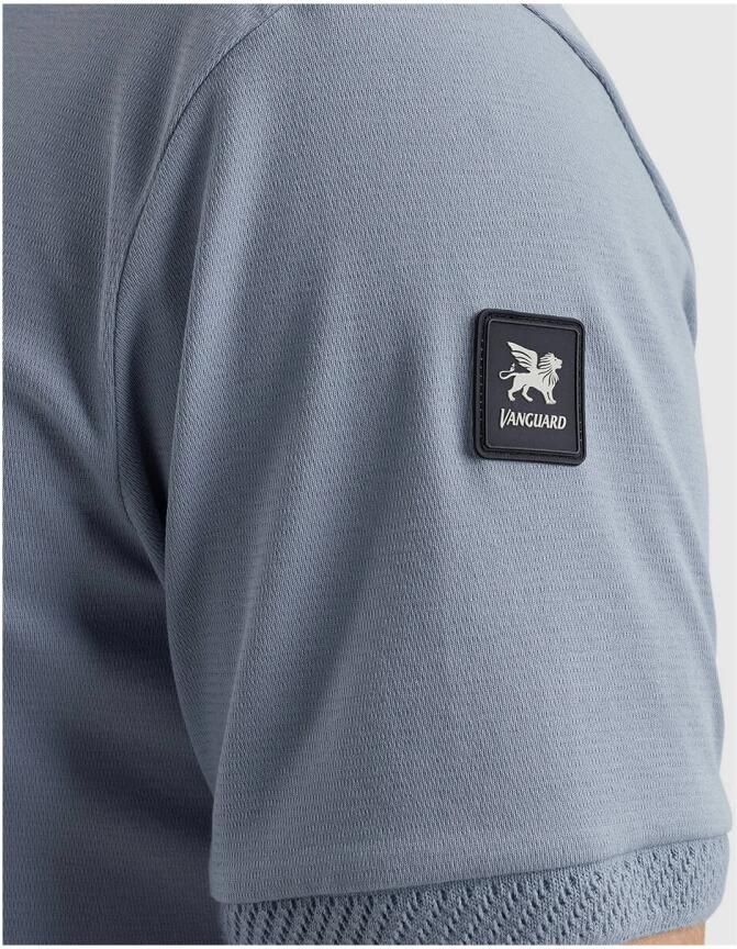 Vanguard Korte Mouw Polo Interloc Stijl Blue Heren - Foto 9