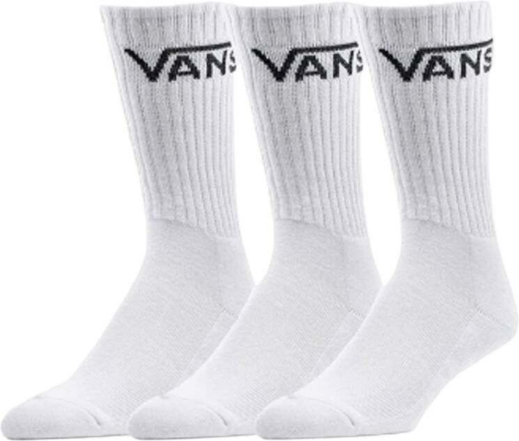 Vans Klassieke Crew Sokken 3 Pack White Unisex