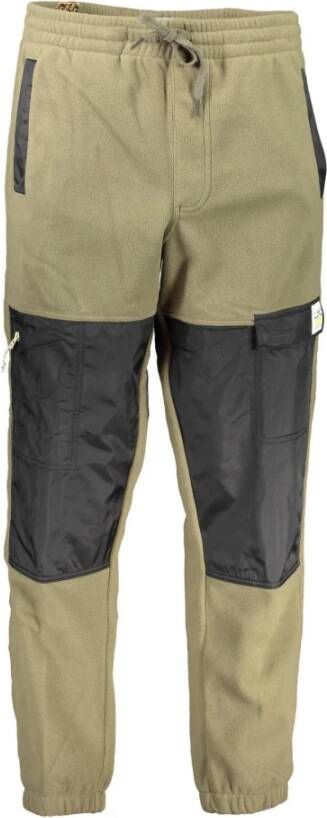 Vans Sportieve Fleece Sweatpants met Zakken Green Heren