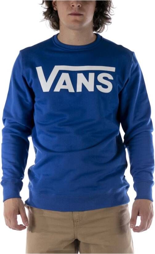 Vans Klassieke Crewneck Sweatshirt True Blue Wit Blue Heren