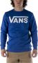 Vans Klassieke Crewneck Sweatshirt True Blue Wit Blue Heren - Thumbnail 1