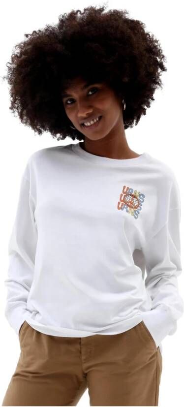 Vans Wit Dames Longsleeve T-shirt White Dames