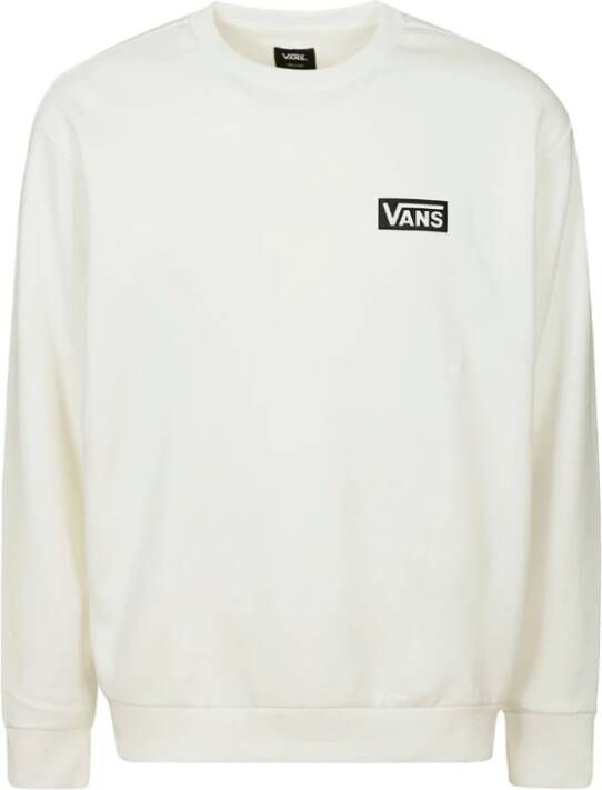 Vans Iconisch Logo Katoenen Sweatshirt White Heren