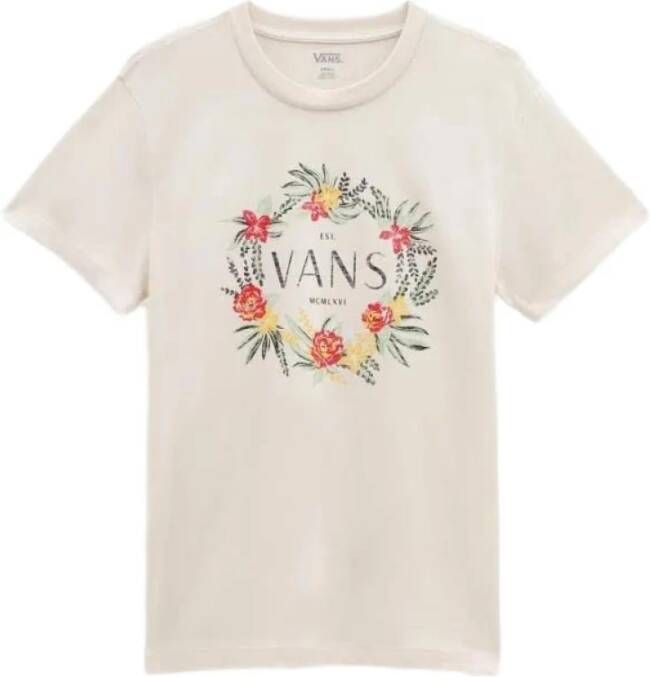 Vans Dames Bloemenkrans T-Shirt White Dames