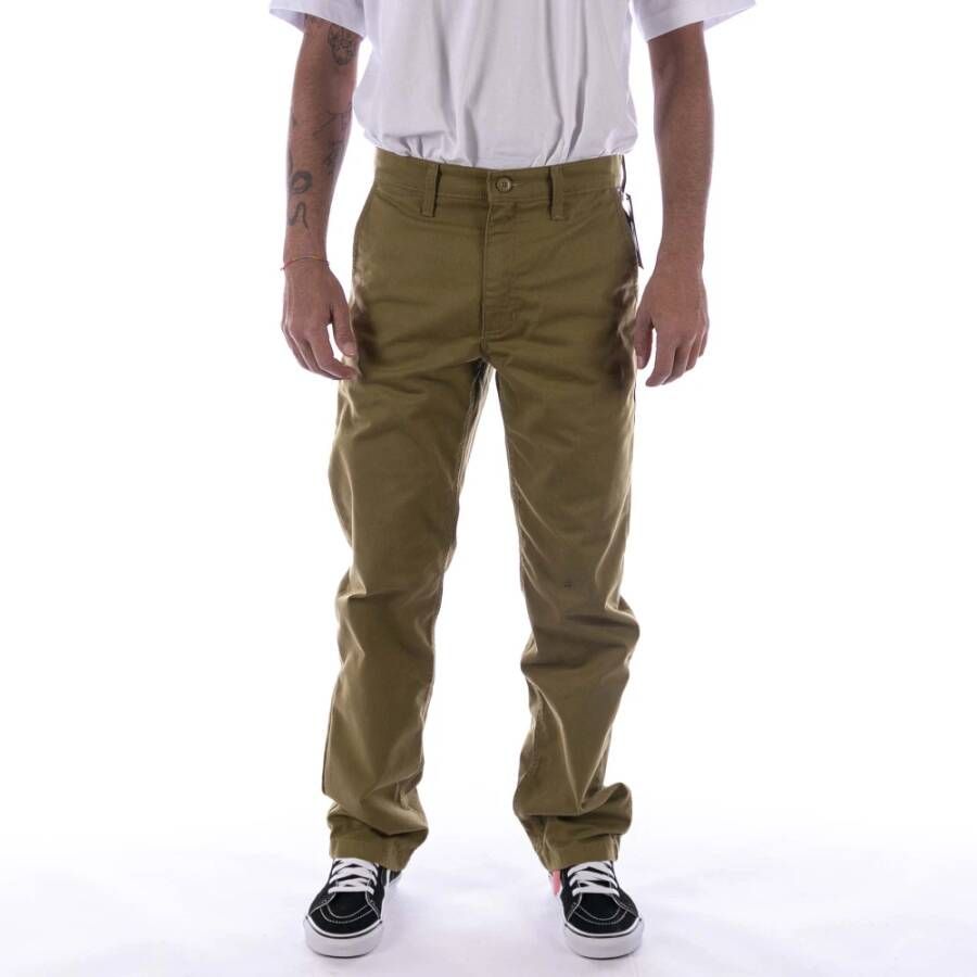 Vans Relaxte Chino Werkbroek Green Heren