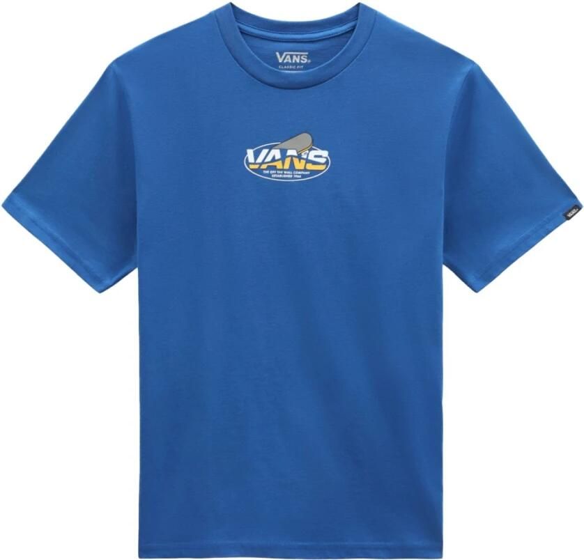 Vans Blauw Logo T-shirt Korte Mouw Blue Heren