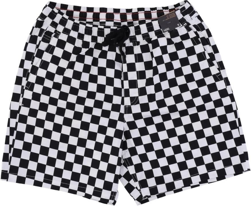 Vans Geruite Elastische Taille Herenshorts Black Heren