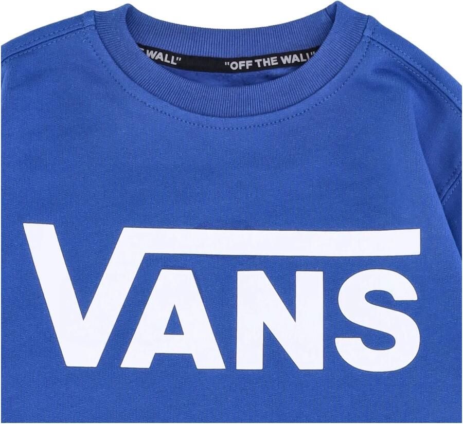 Vans Jongens Klassieke Crewneck Sweatshirt Blauw Wit Blue Heren