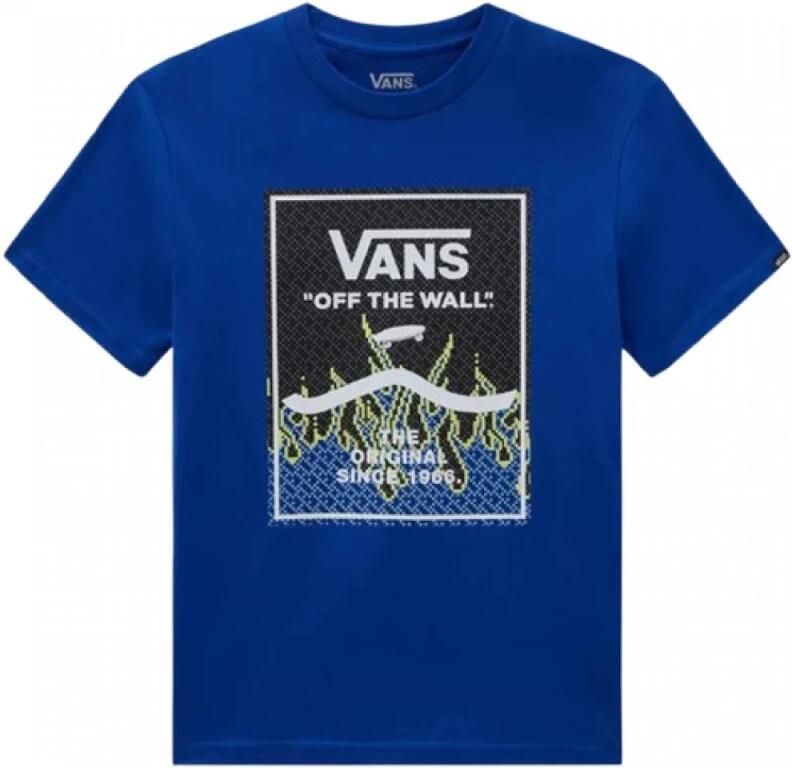 Vans Kinderen Korte Mouw Katoenen T-shirt Blue Heren