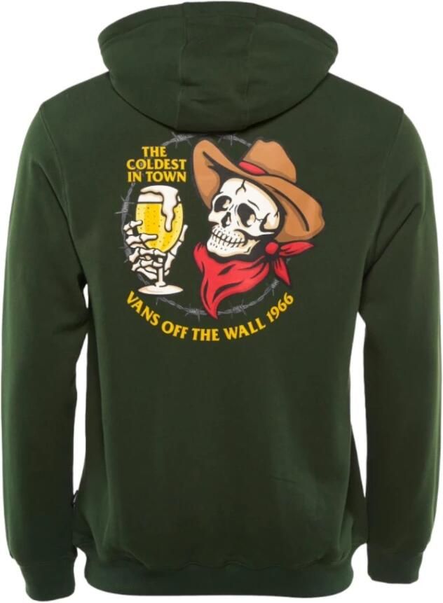 Vans Moderne Urban Hoodie met Logo Green Heren