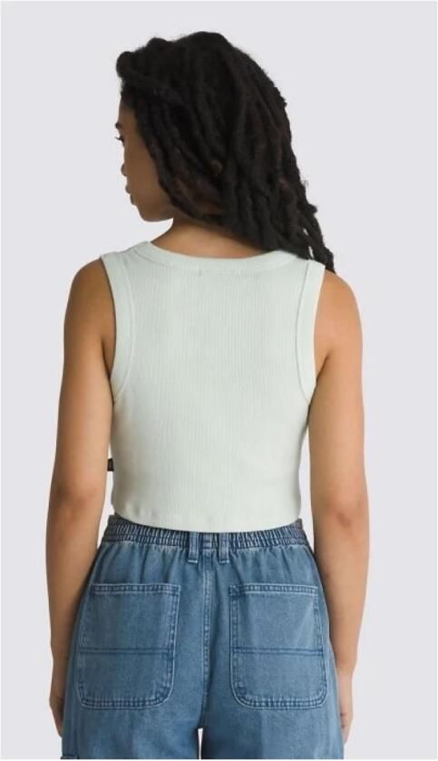 Vans Rib Tank Top Green Dames - Foto 3