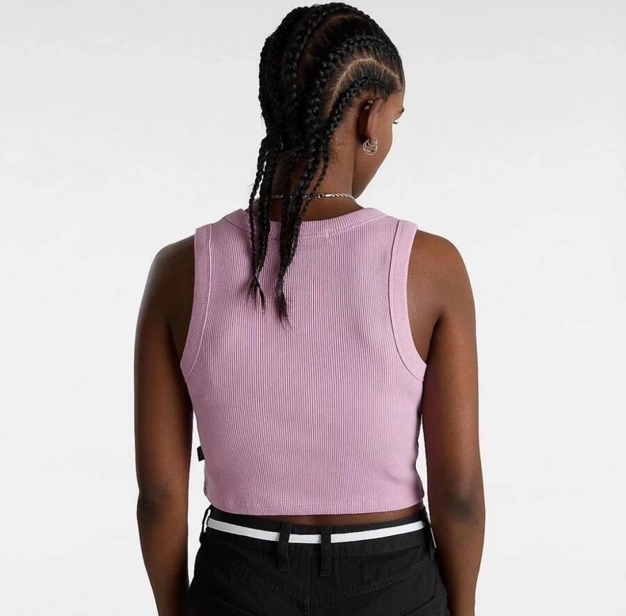 Vans Rib Tank Top Pink Dames
