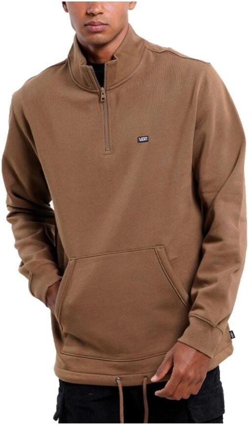 Vans Heren Versa Standard Crew Zip Sweatshirt Brown Heren - Foto 3