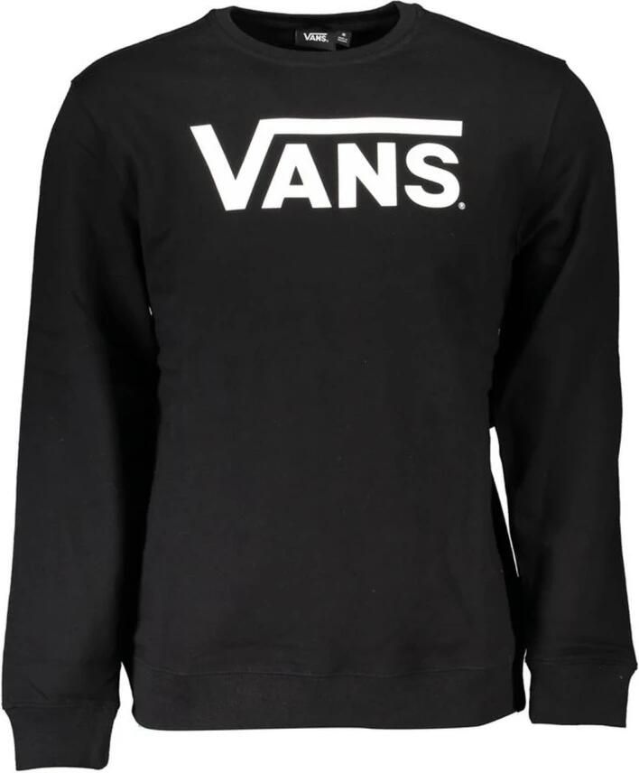 Vans Zwarte Sweatshirt Lange Mouw Print Logo Black Heren