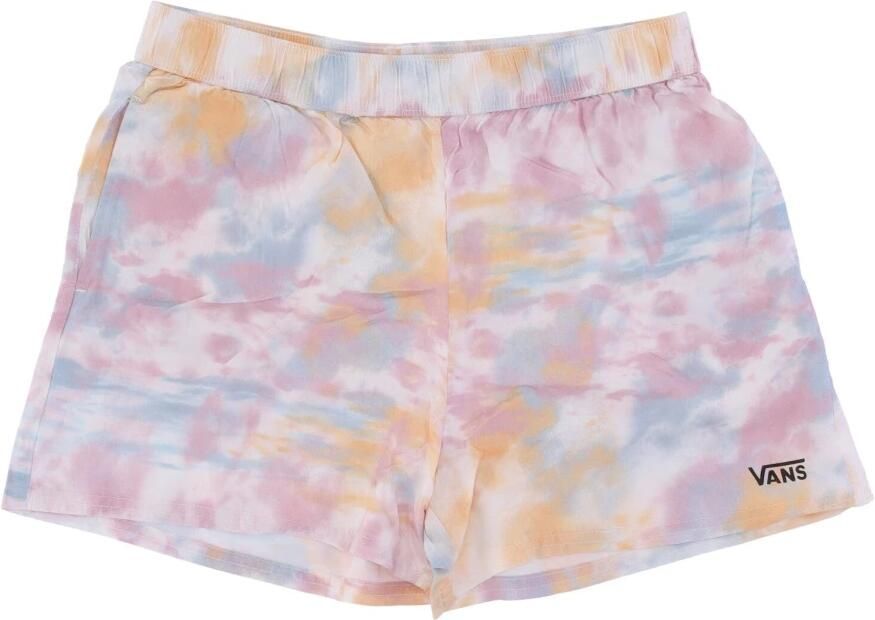 Vans Tri Dye Geweven Shorts Wieg Roze Pink Dames