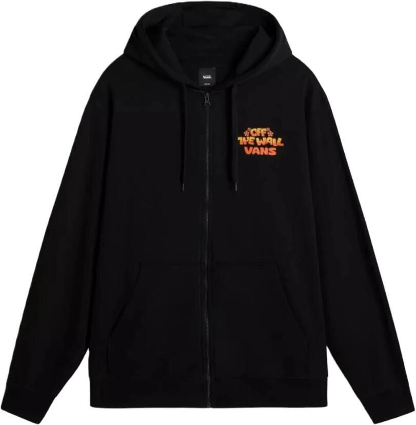 Vans Urban Hoodie met Rits en Logo Black Heren