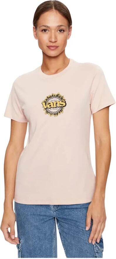 Vans Vintage Logo T-Shirt Roses Pink Dames - Foto 3
